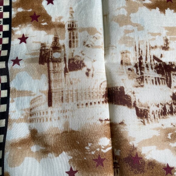 Vintage Jean Paul Gaultier Cotton Scarf - Rare Architectural Print - Picture 6 of 11